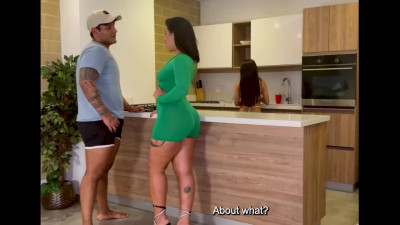 Latina babe shares her boyfriend with her BFF