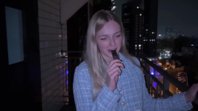Cute blond neighbour got cheated on by her boyfriend and decided to have sex with me to spite him