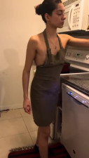 Slim Latina in apron deserves massive facial - Amateur Porn