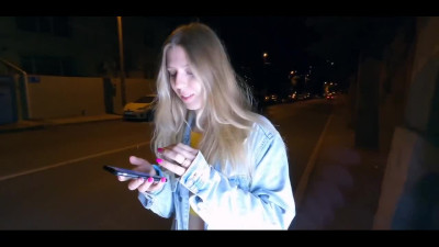 Awesome blonde was picked up on the bus station and fucked really well by a horny stranger
