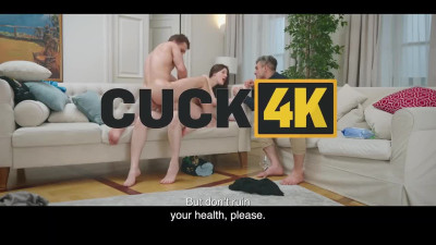 Charming Russian gives her both holes to random dudes as her cuck enjoys