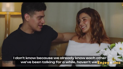 Curly Blonde Agatha Vega first date wild fuck in her bed