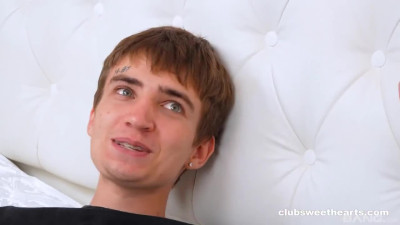 Thin girl tries out mounting him, after a blowjob