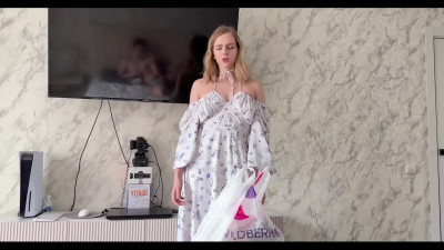 Brazen Russian bitch spent all my money, and now she's going to cover the cost with her pussy.